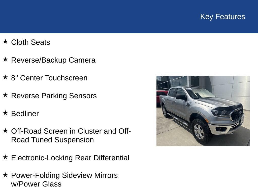 Certified 2020 Ford Ranger XLT w/ Equipment Group 301A Mid AWD/4WD image 29