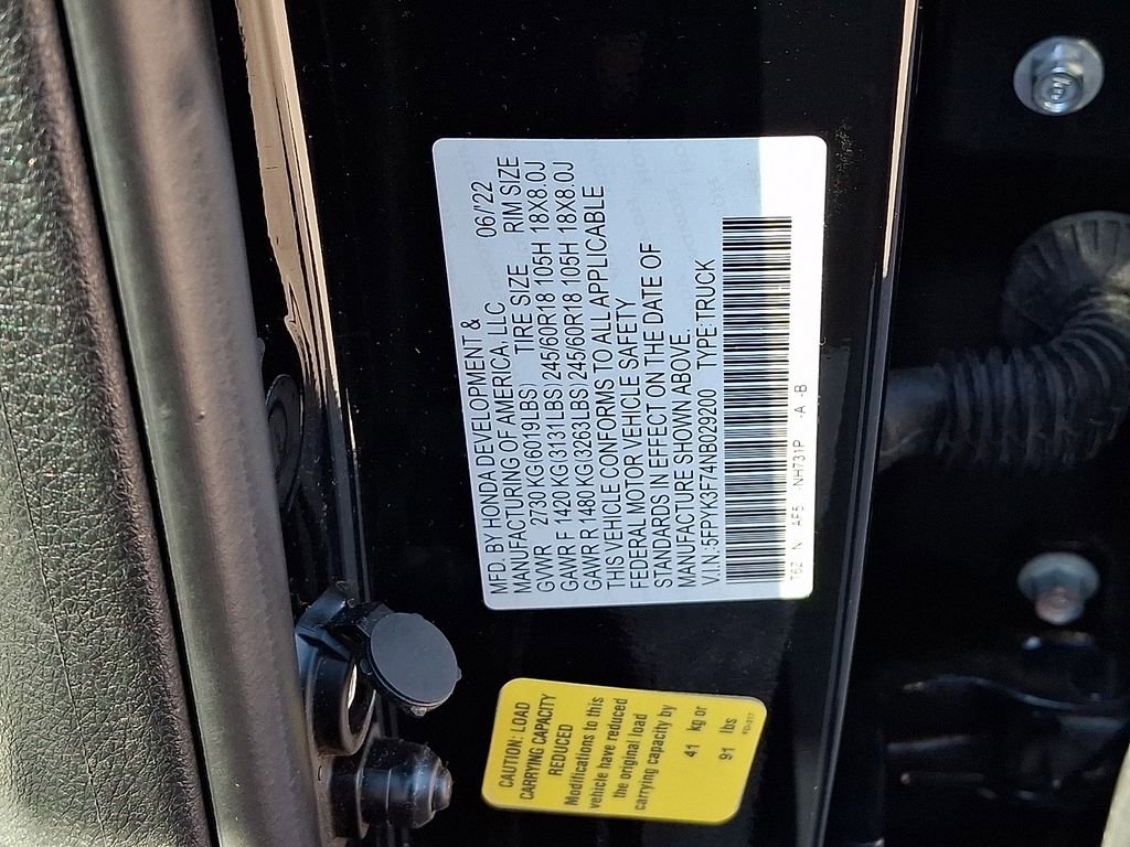 Used 2022 Honda Ridgeline RTL-E image 30