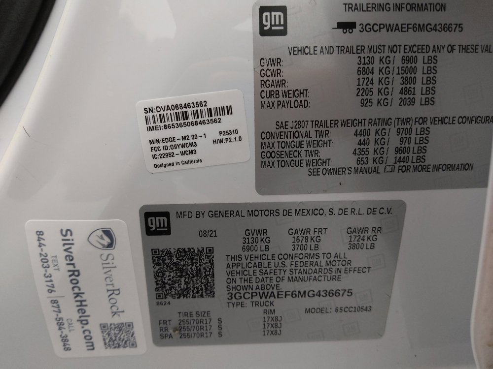 Used 2021 Chevrolet Silverado 1500 W/T w/ WT Value Package image 33