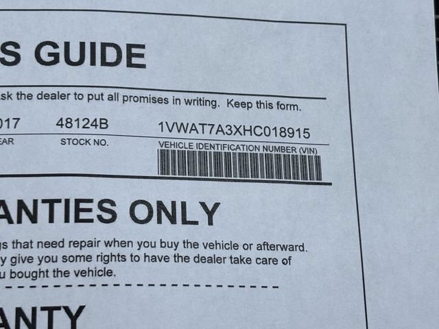 Used 2017 Volkswagen Passat 1.8T S FWD image 32