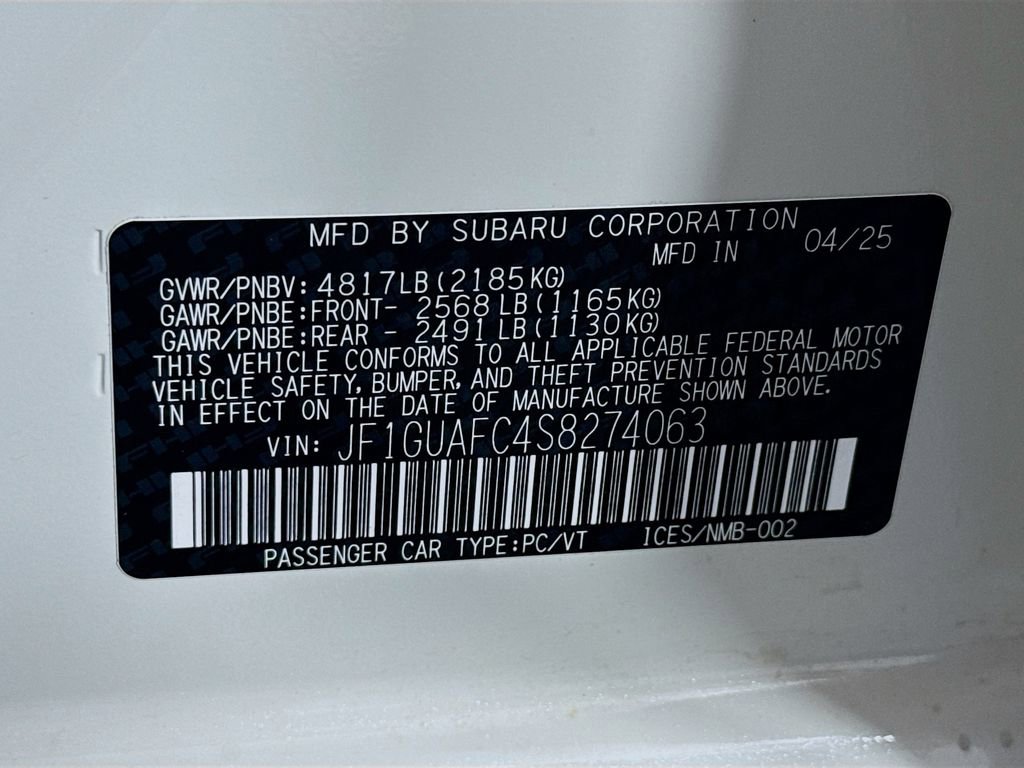 Used 2025 Subaru Impreza 2.0i Sport image 30