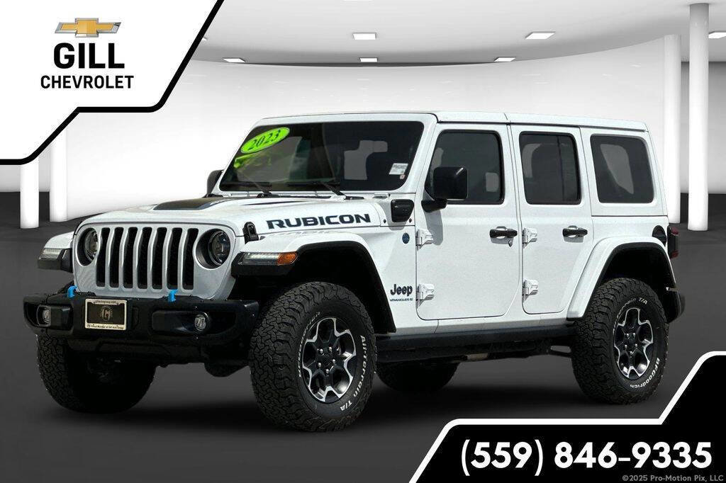 Used 2023 Jeep Wrangler Unlimited Rubicon 4xe w/ Steel Bumper Group image 1