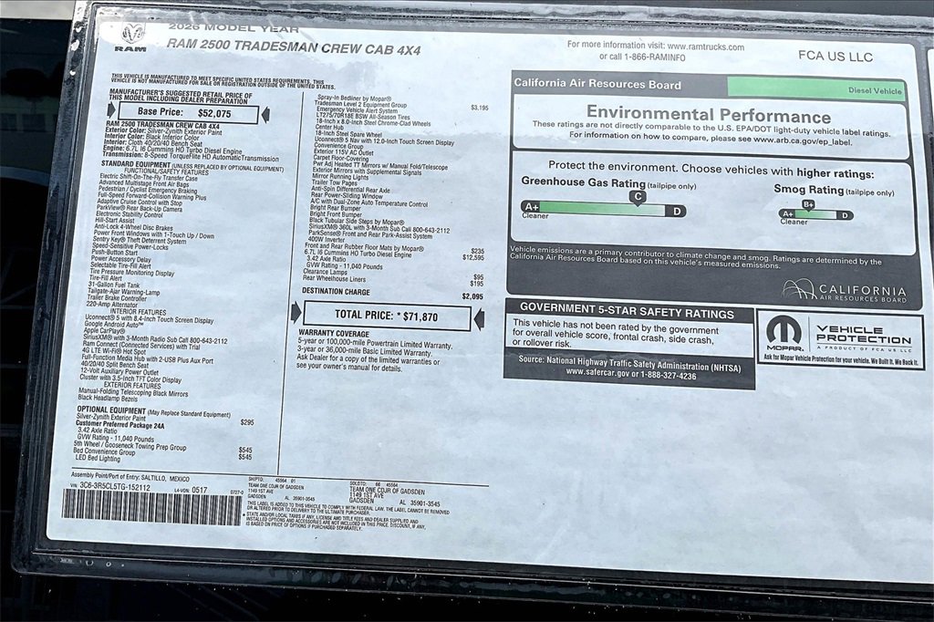 New 2026 RAM 2500 Tradesman image 38