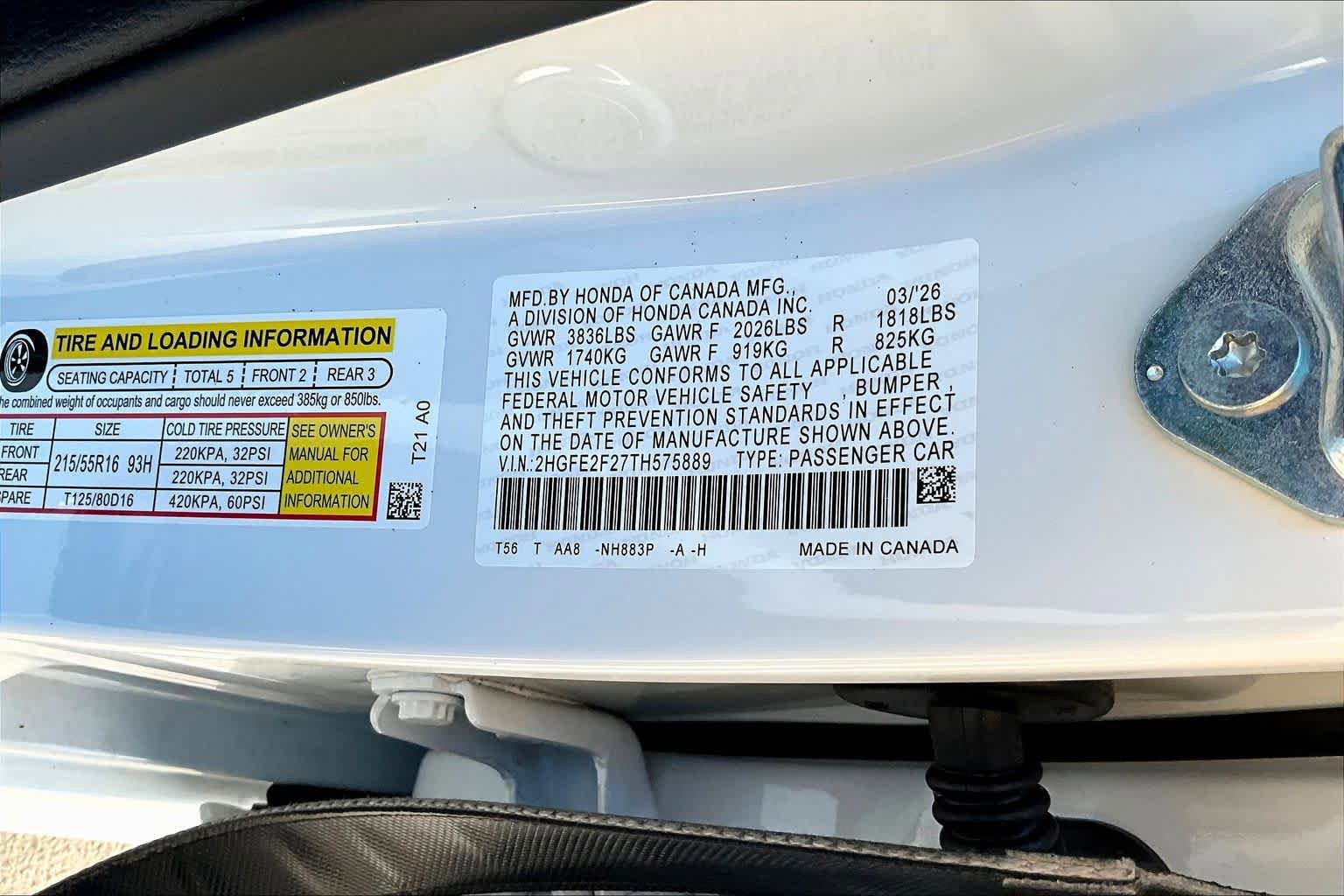 New 2026 Honda Civic LX image 19