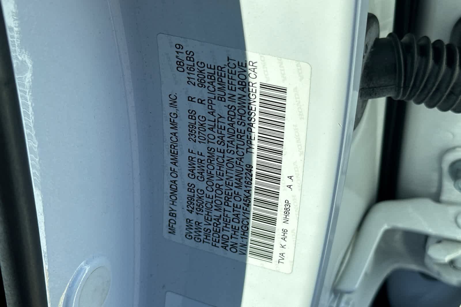 Used 2019 Honda Accord EX image 33