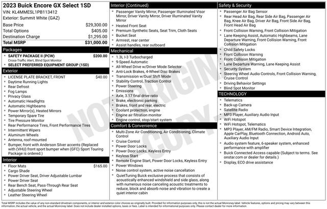 Used 2023 Buick Encore GX Select w/ Safety Package II AWD/4WD image 39