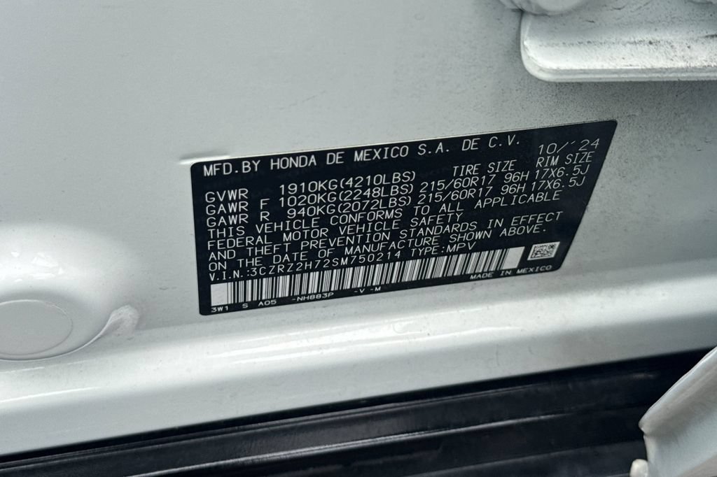 Certified 2025 Honda HR-V EX-L image 31