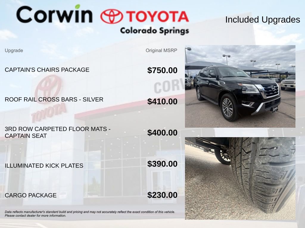 Used 2024 Nissan Armada SL w/ Captain's Chairs Package AWD/4WD image 8