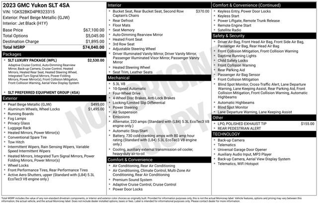 Used 2023 GMC Yukon SLT w/ SLT Luxury Package image 6