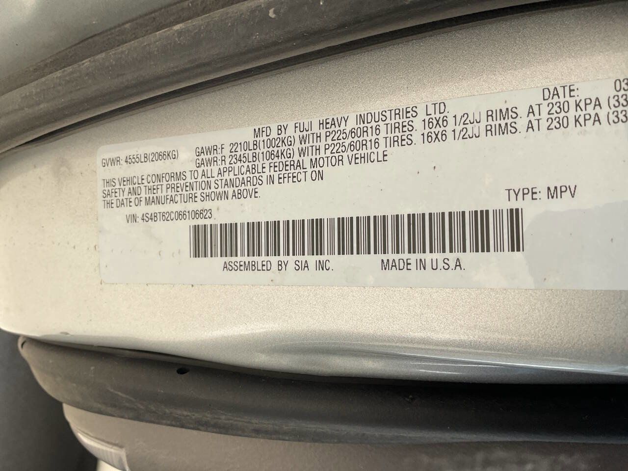 Used 2006 Subaru Baja Sport w/ Bed Cargo Group image 20