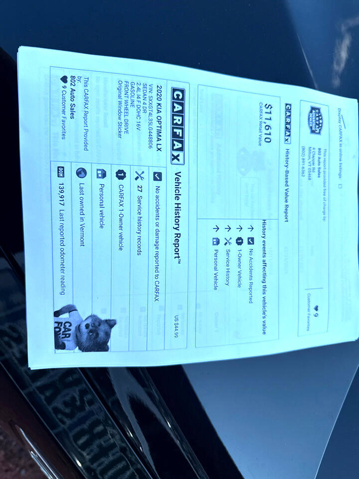 Used 2020 Kia Optima LX image 4