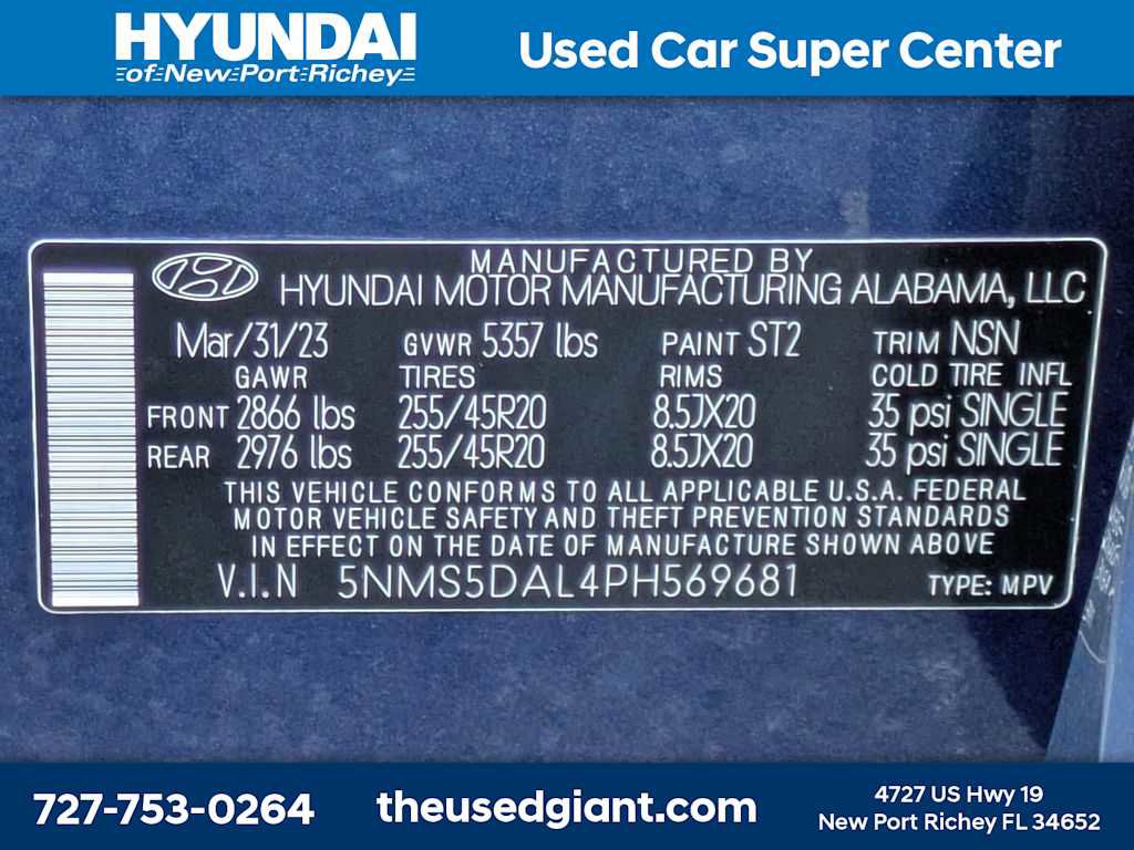 Used 2023 Hyundai Santa Fe Calligraphy w/ Cargo Package AWD/4WD image 46