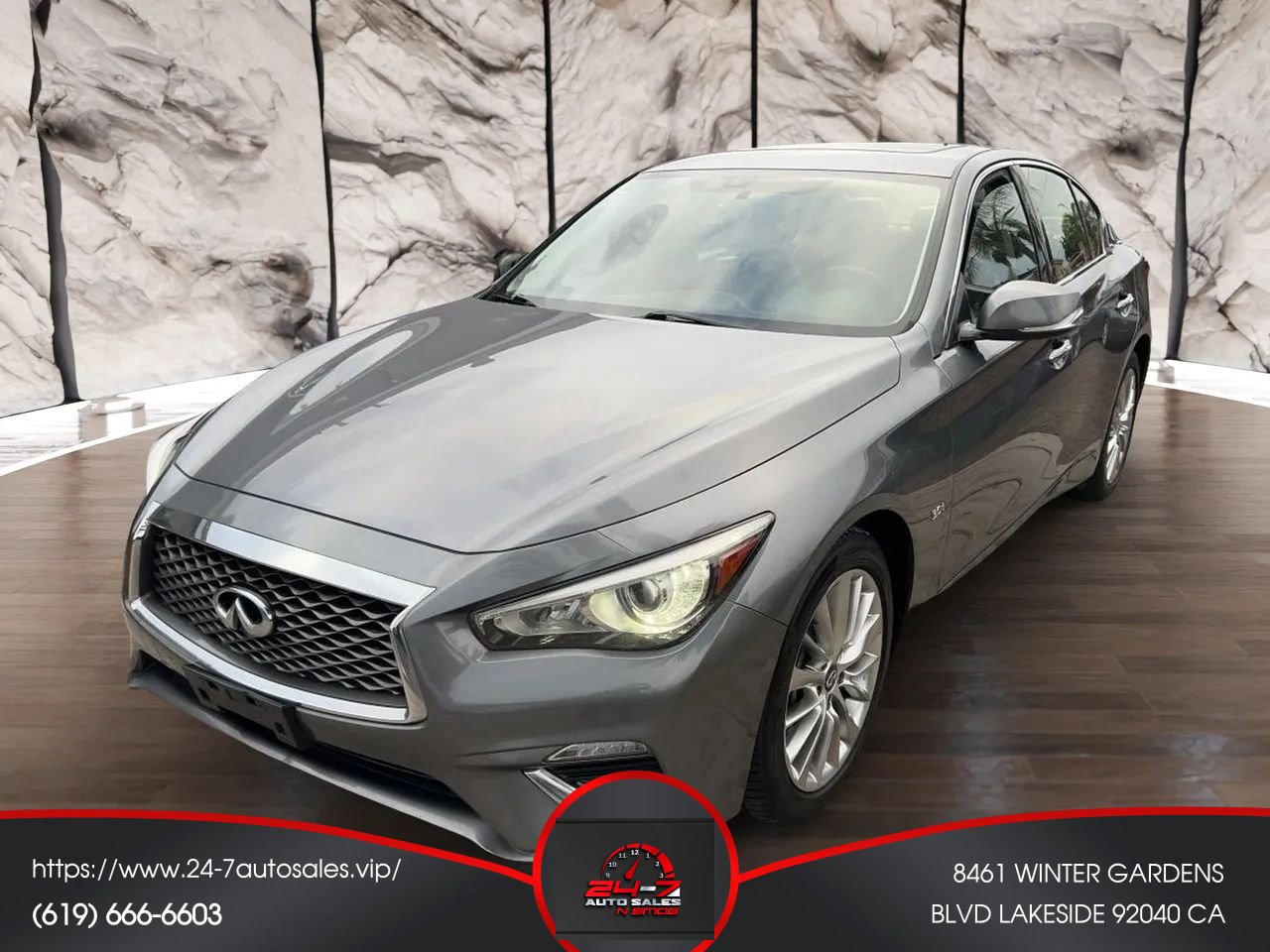 Used 2019 INFINITI Q50 Luxe AWD/4WD image 2