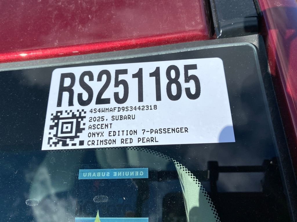 New 2025 Subaru Ascent Onyx Edition image 12