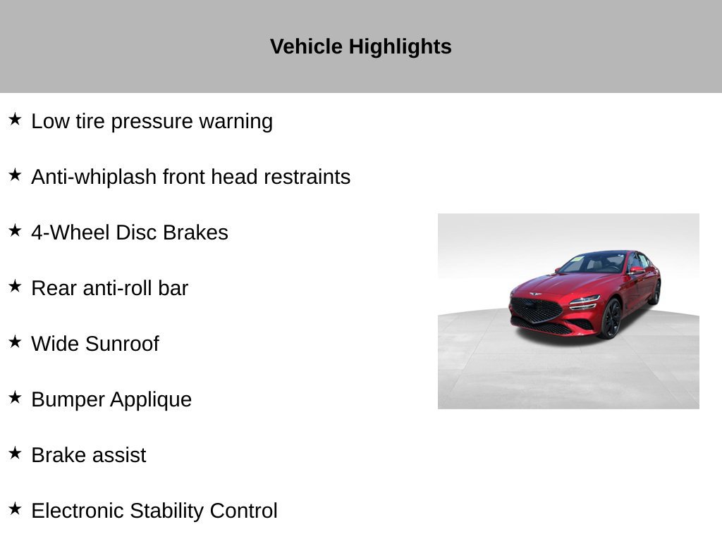 Used 2023 Genesis G70 2.0T w/ Sport Prestige Package AWD/4WD image 45