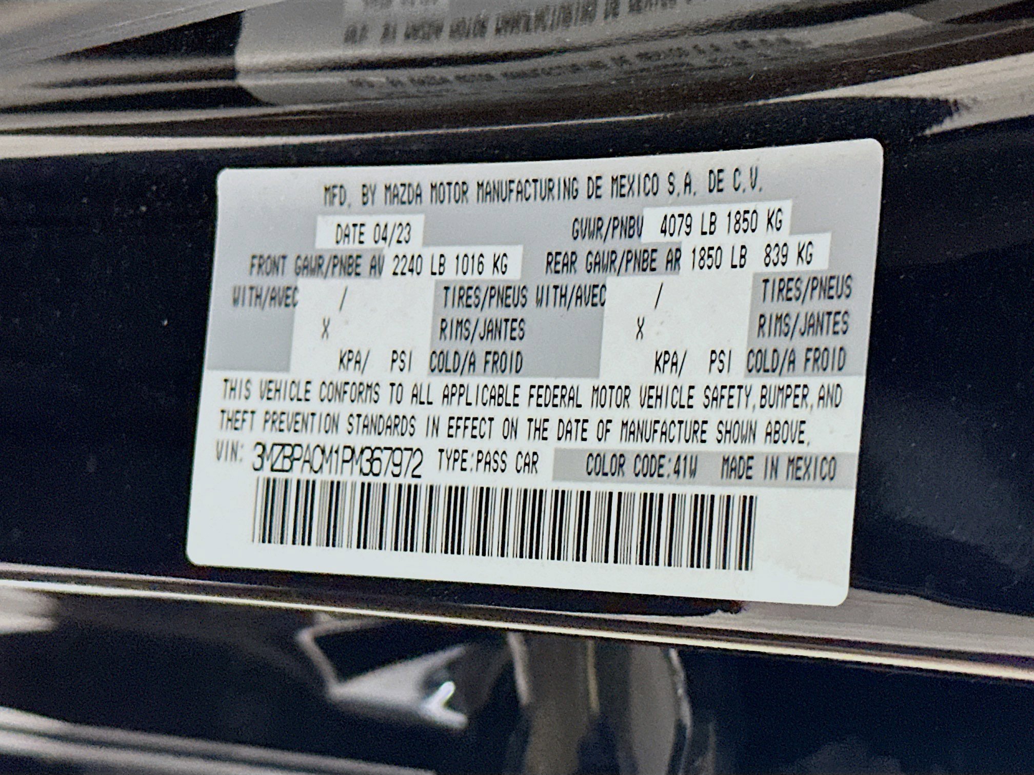 Used 2023 MAZDA MAZDA3 s FWD image 12