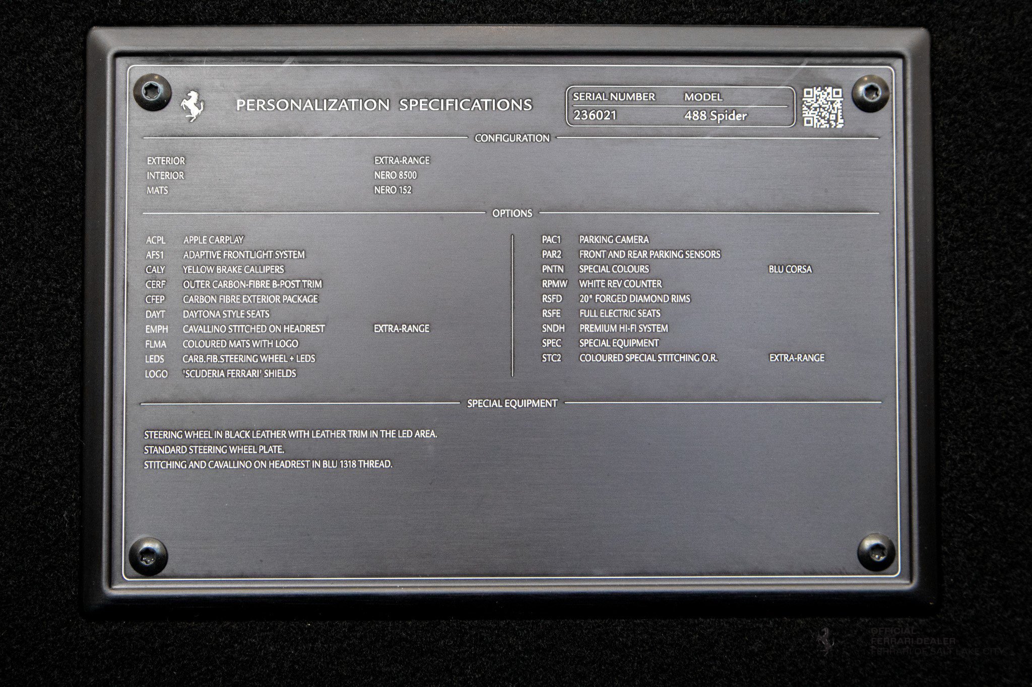 Certified 2018 Ferrari 488 Spider RWD image 15