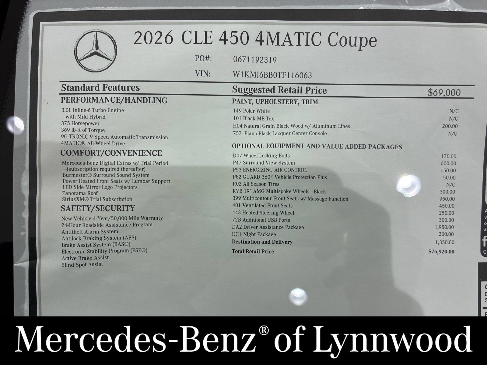New 2026 Mercedes-Benz CLE 450 4MATIC Coupe image 17