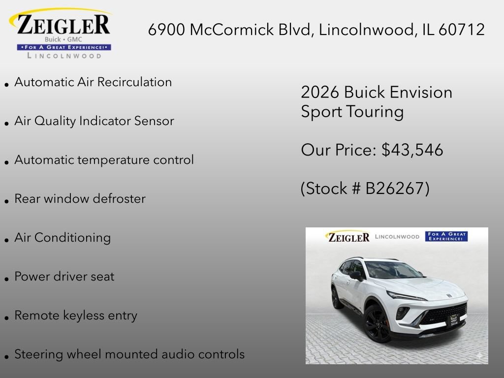 New 2026 Buick Envision Sport Touring AWD/4WD image 18