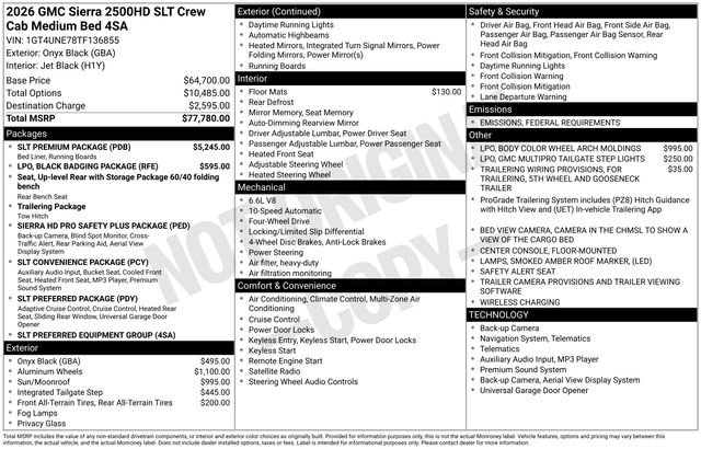 New 2026 GMC Sierra 2500 SLT w/ SLT Premium Package image 7