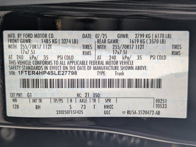Used 2025 Ford Ranger XLT w/ Equipment Group 301A High AWD/4WD image 28