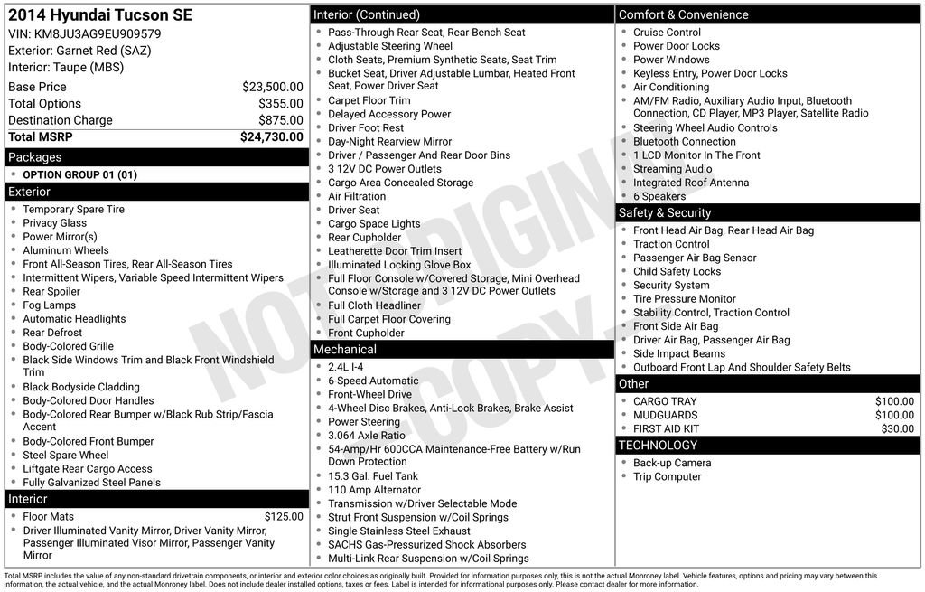 Used 2014 Hyundai Tucson SE image 41