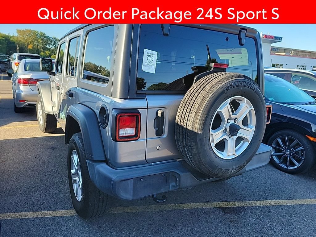 Used 2018 Jeep Wrangler Unlimited Sport S AWD/4WD image 4