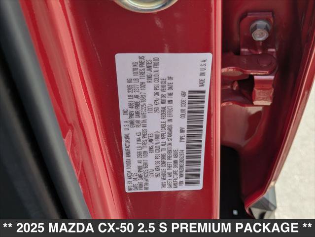 New 2025 MAZDA CX-50 AWD 2.5 S w/ Cargo Package image 15