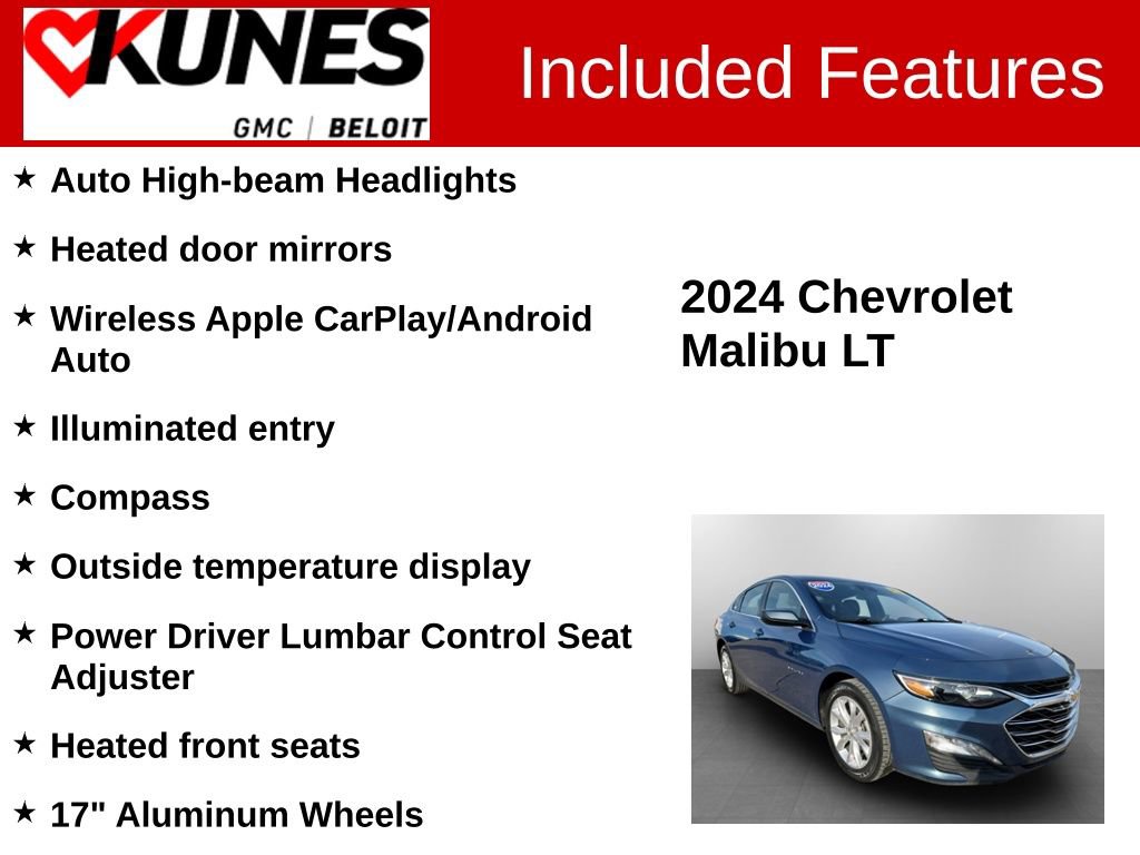 Used 2024 Chevrolet Malibu LT image 3