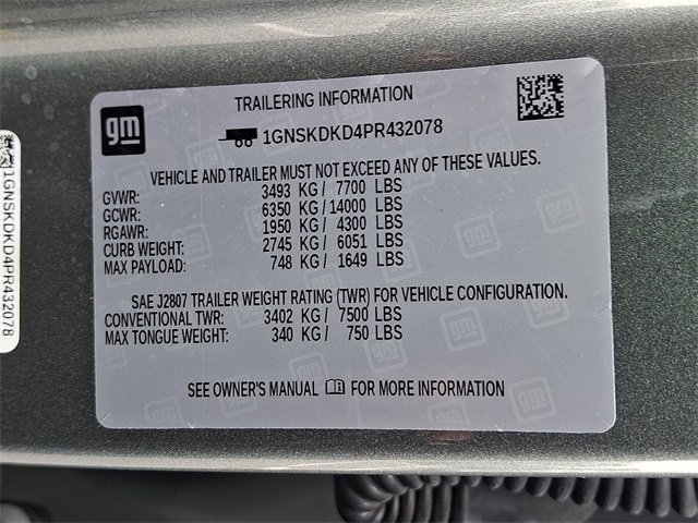 Used 2023 Chevrolet Suburban Z71 w/ Luxury Package image 30