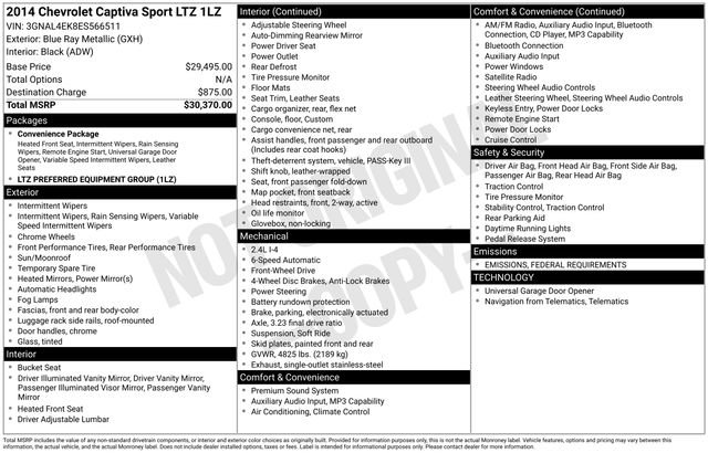 Used 2014 Chevrolet Captiva Sport LTZ image 7