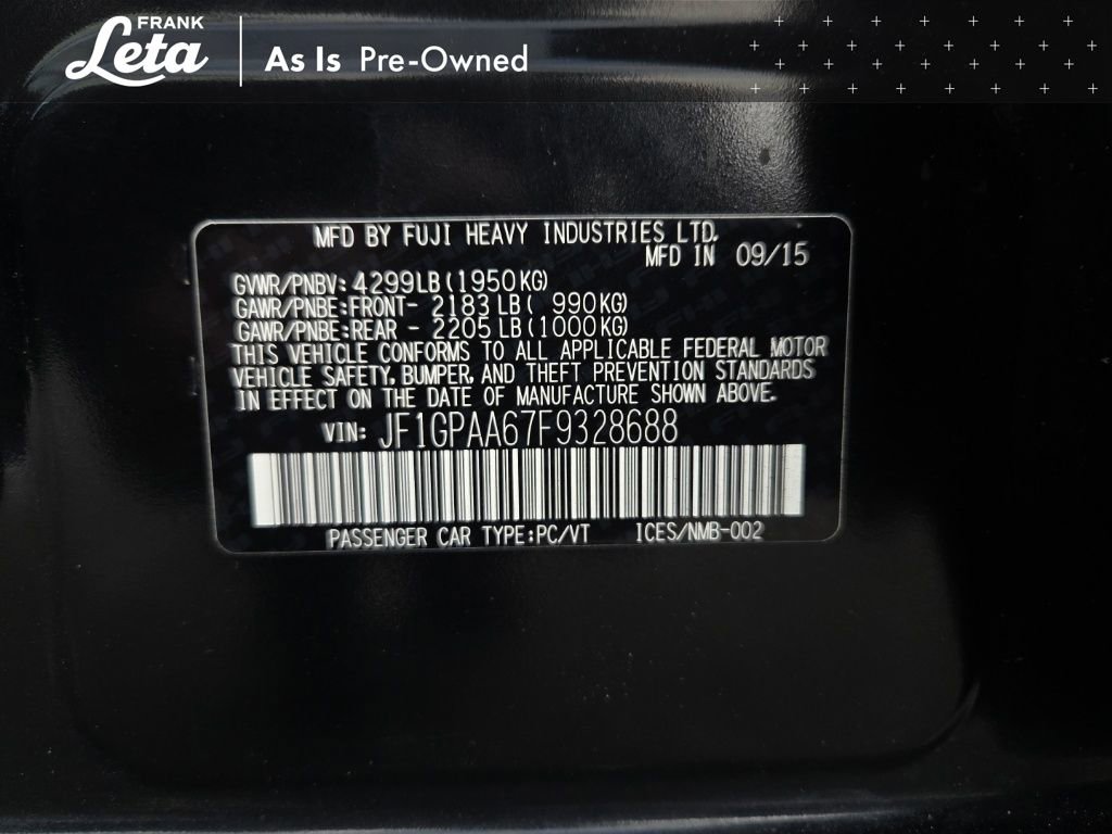 Used 2015 Subaru Impreza 2.0i image 26