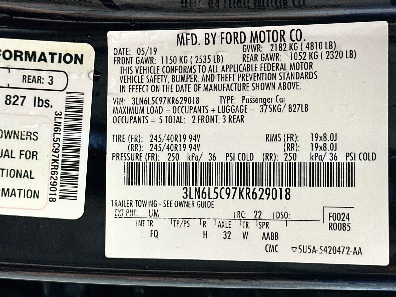 Used 2019 Lincoln MKZ Reserve w/ Reserve Plus Package FWD image 33