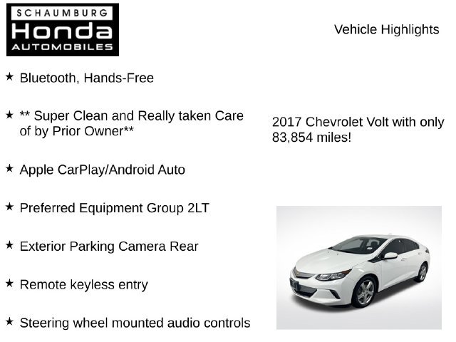 Used 2017 Chevrolet Volt LT FWD image 7