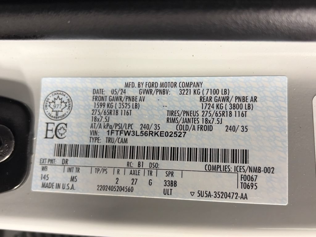 Certified 2024 Ford F150 XLT AWD/4WD image 9