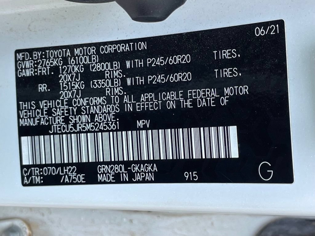Used 2021 Toyota 4Runner Nightshade RWD image 35