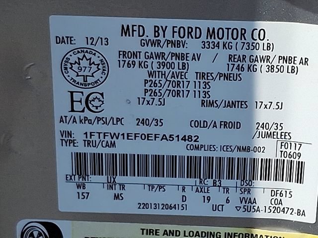 Used 2014 Ford F150 XLT w/ Equipment Group 301A Mid AWD/4WD image 27