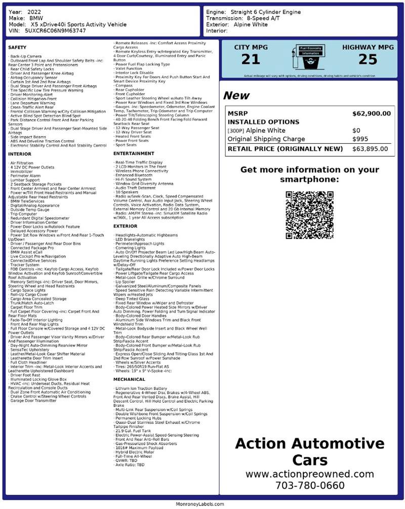 Used 2022 BMW X5 xDrive40i image 2