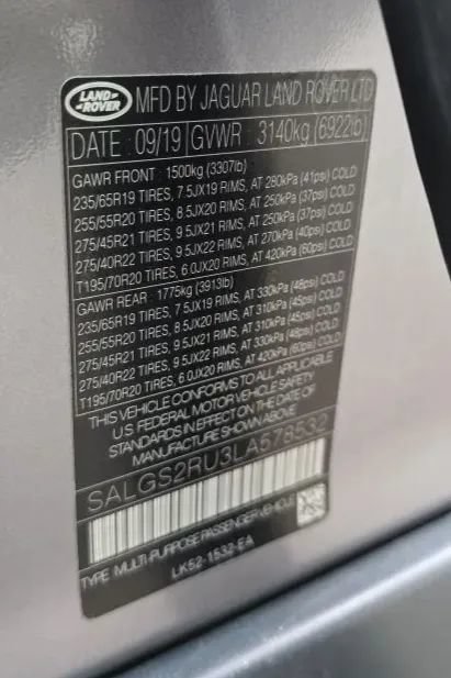 Used 2020 Land Rover Range Rover HSE AWD/4WD image 57