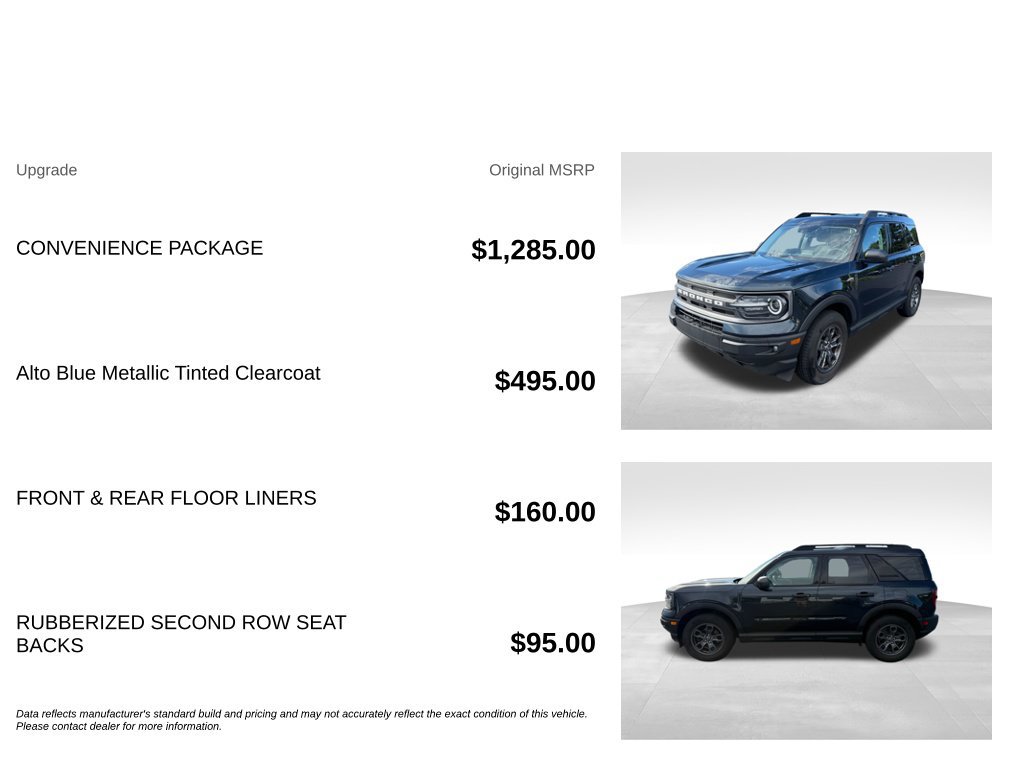 Used 2022 Ford Bronco Sport Big Bend w/ Convenience Package AWD/4WD image 5