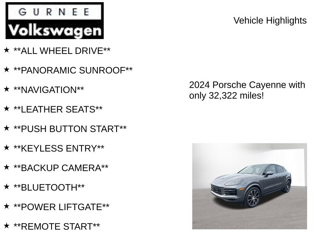 Used 2024 Porsche Cayenne Coupe AWD/4WD image 7
