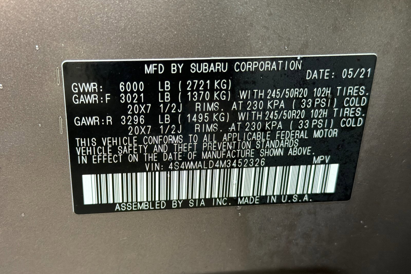 Used 2021 Subaru Ascent Limited w/ Technology Package image 30