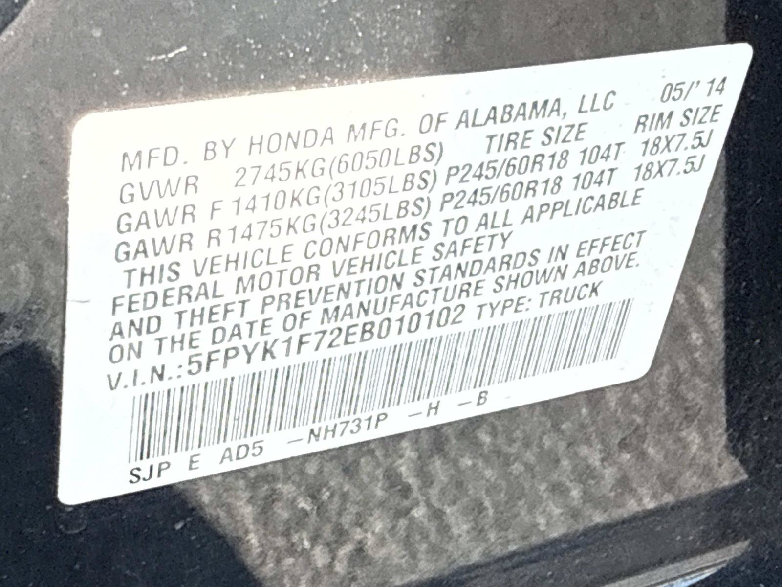Used 2014 Honda Ridgeline Sport image 20