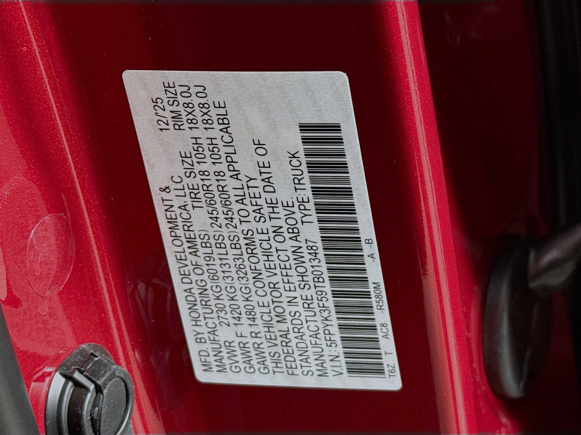 New 2026 Honda Ridgeline RTL image 38