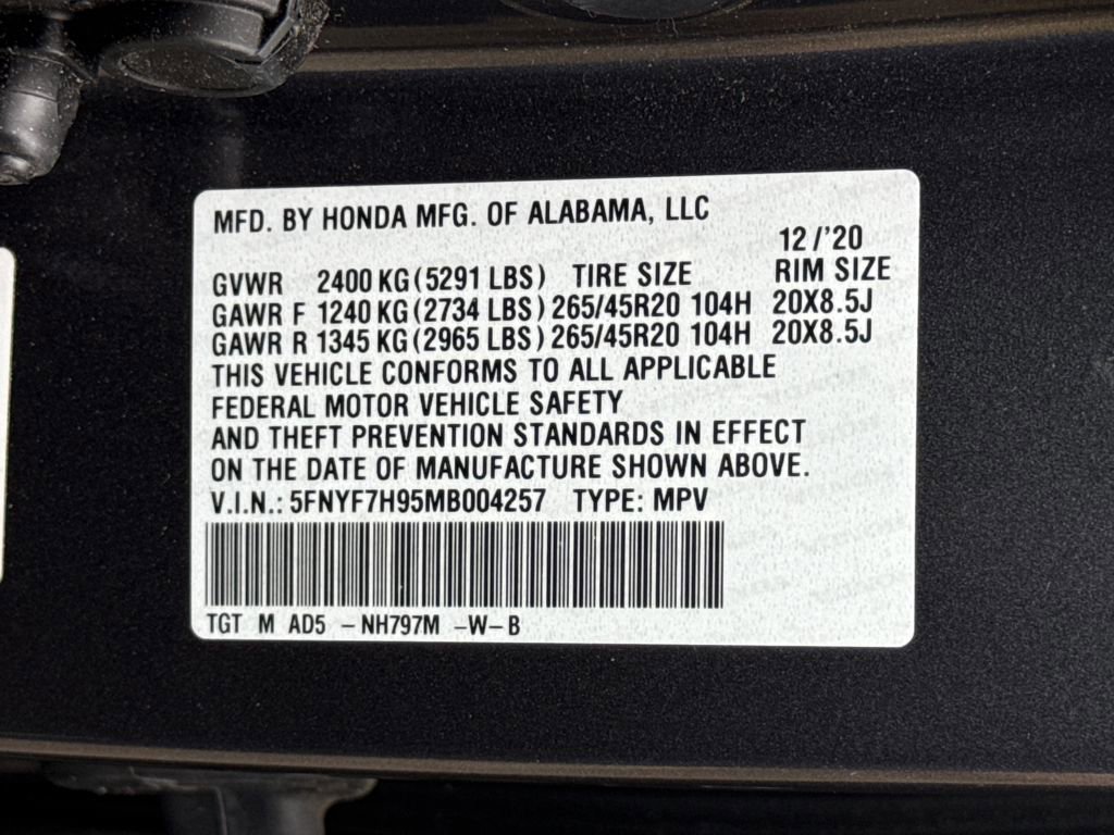 Used 2021 Honda Passport Touring image 30