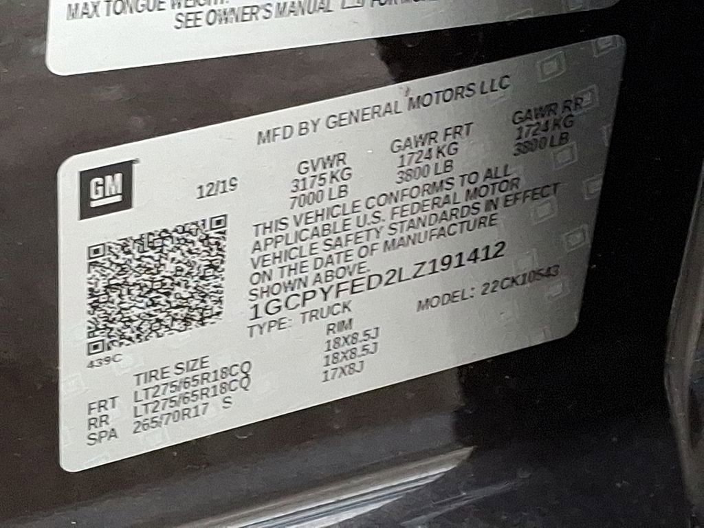 Used 2020 Chevrolet Silverado 1500 LT Trail Boss w/ Convenience Package image 33