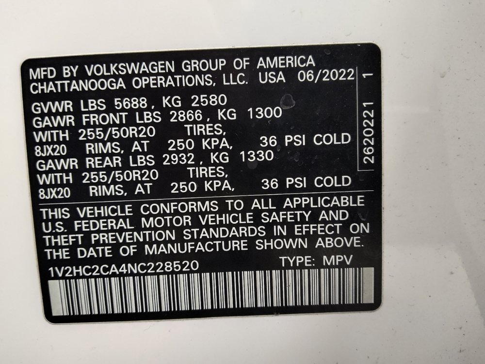 Used 2022 Volkswagen Atlas Cross Sport SE AWD/4WD image 33