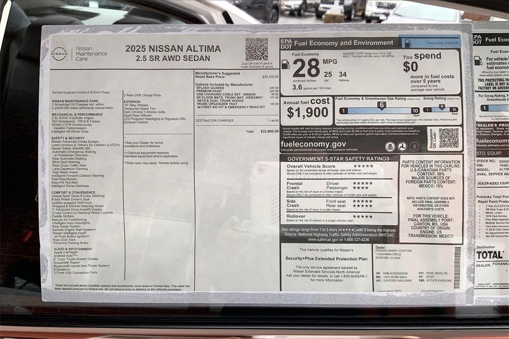 New 2025 Nissan Altima 2.5 SR image 14