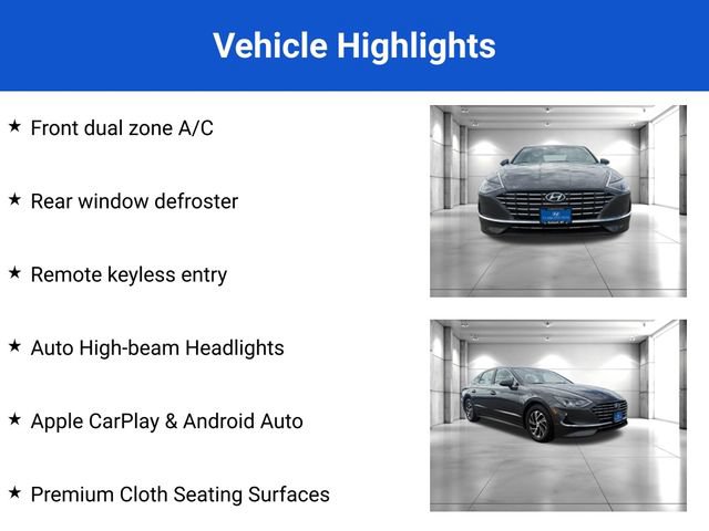 Used 2022 Hyundai Sonata Blue FWD image 2