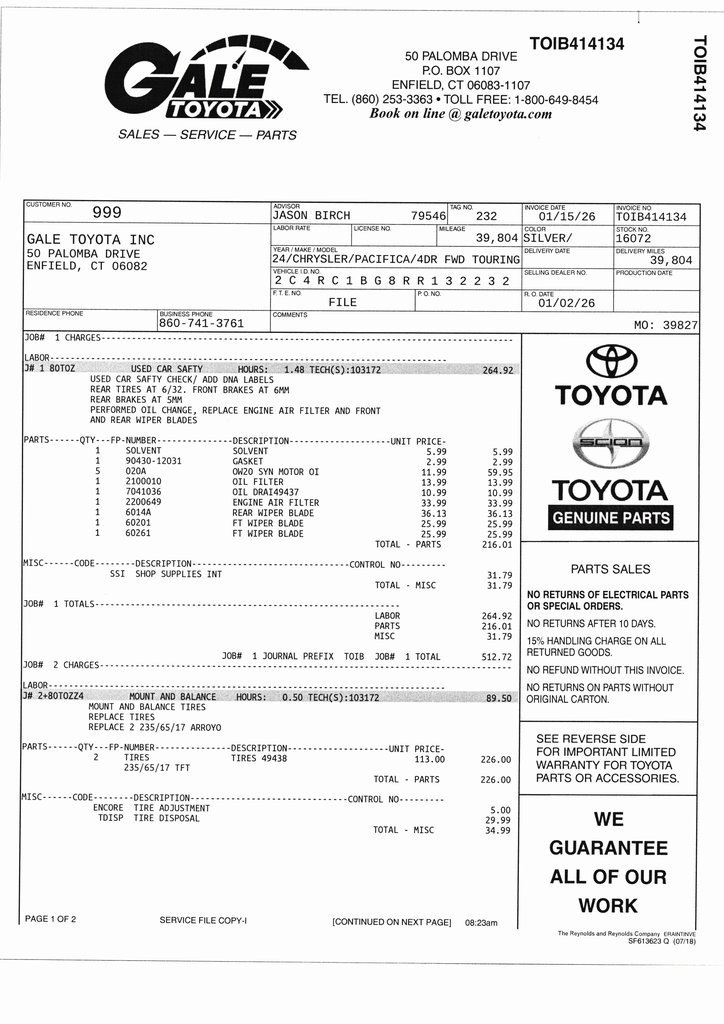 Used 2024 Chrysler Pacifica Touring-L image 10